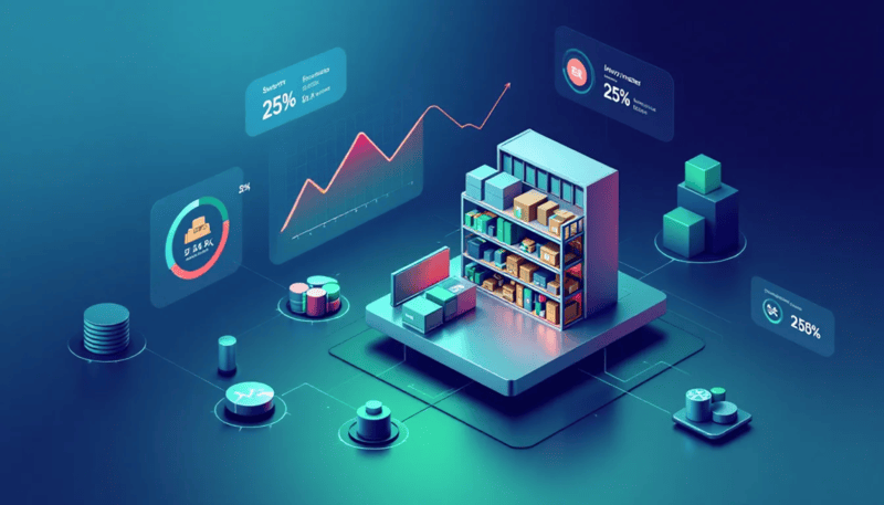 A visual representation of high inventory turnover ratio benefits